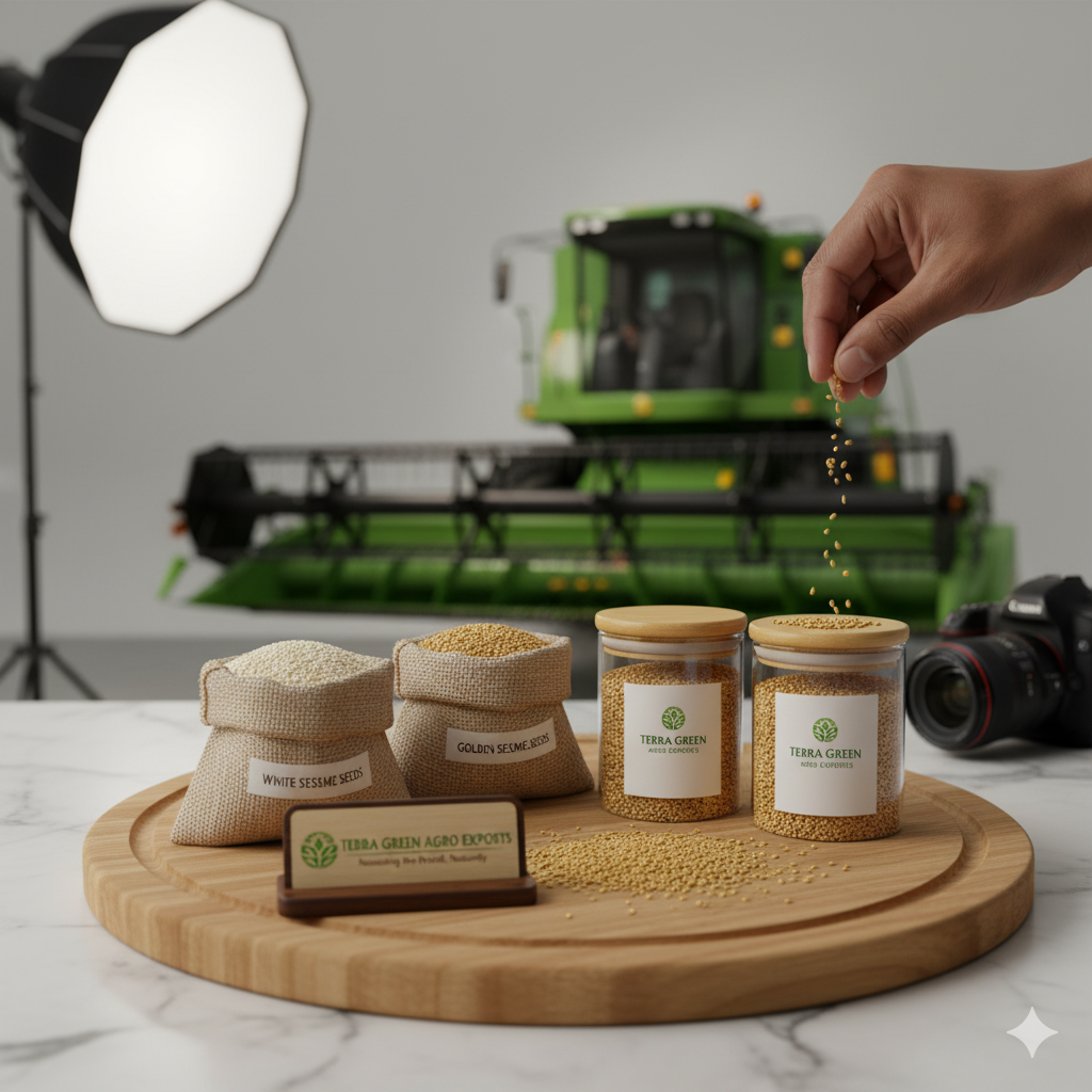نقدّم لكم أجود أنواع السمسم السوداني الأبيض والأحمر بأعلى درجات النقاء، مع خدمات تصدير المعدات والآلات الزراعية وقطع الغيار